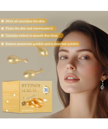 2PCS Retinol Facial Serum Capsules Hydrating & Brightening Boosts Skin Elasticity Reduces Fine Lines Daily Care - Buy Online on GoSupps.com