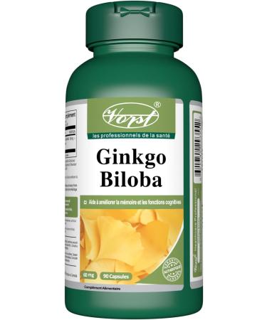 VORST Ginkgo Biloba Extract 50:1 60mg (3000mg raw herb) 3 X 90 Capsules | Supplement for Cognitive Function Eye Health Memory Retention & Brain Concentration Boost | Powder Pills | 3 Bottles 270 count (Pack of 1) - Buy Online on GoSupps.com