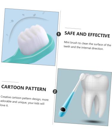 Homsfou Children's Toothbrushes - 3 Pack Caricature Design for Kids Effective Teeth Cleaning Brush for Ages 3+ - Buy Online on GoSupps.com