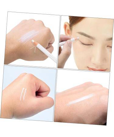  BIUDECO 2 Pieces Eyebrow Pencil Cosmetic Pen For Eyebrows Eye Makeup Applicator Eyeliner Pen Self-adhesive Forehead Beginner White Suite Wooden Miss - Buy Online on GoSupps.com