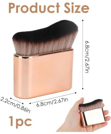 Foundation Makeup Brush Perfect for Liquid Cream Powder Blending Stippling Bronzer Contour Brush with High-Density Synthetic Bristles Electroplate Handle Travel Easy to Carry - Buy Online on GoSupps.com