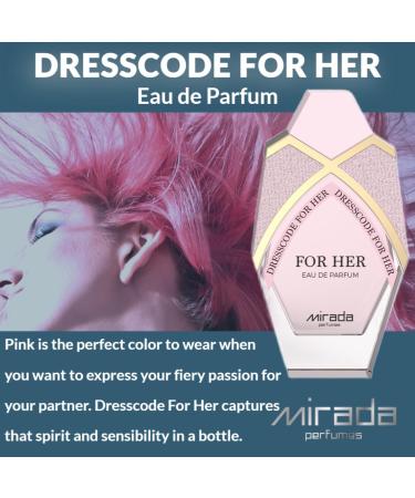 MIRADA Dresscode For Her Women's Eau de Parfum (EDP) 2.8 FL. Oz (85ml) Women s Perfume with Notes of Strawberry Raspberry Blackberry Sour Cherry Black Currant Mandarin Orange Lemon Violet - Buy Online on GoSupps.com