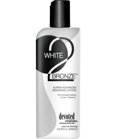 Devoted Creations White 2 Black Supre Advanced Bronzer Tanning Lotion  8.5 Ounce - Buy Online on GoSupps.com