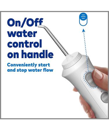 Waterpik Cordless Pearl White Water Flosser | Rechargeable Dental Plaque Removal Tool | Ideal for Travel | WF-13UK - Buy Online on GoSupps.com