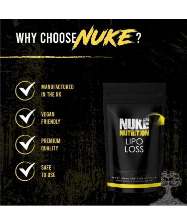 Nuke Nutrition Lipo Loss Tablets - 120 Count | Maximum Strength Weight Loss Pills | Fast-Acting Keto Shred Fat Burner with Ginseng, Green Tea, Acai Berry & Caffeine - Buy Online on GoSupps.com