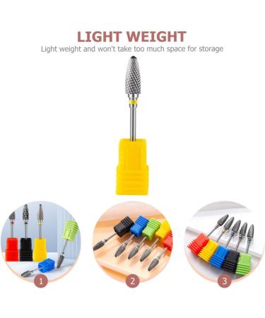 POPETPOP Nail Polisher Professional Nail Drill Nail Tools Manicure Tools Power Tool Metal Drill Bit Nail Drill Bits Nail Bits Nail Grinding Drill Bit Major Nail Machine Tungsten Steel Alloy 7x1.3cm As Shown - Buy Online on GoSupps.com