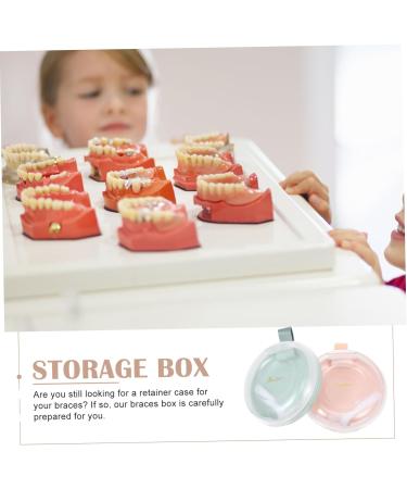Lurrose 2-Pack Storage Box for Prostheses | Orthodontic Retainer & Cleaning Case | Dustproof TPU Travel Case - Buy Online on GoSupps.com