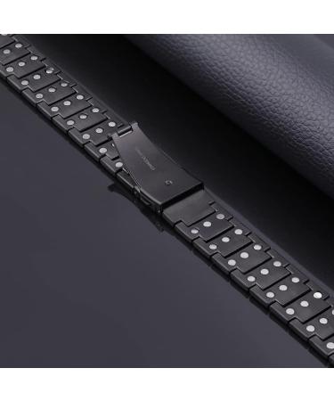 Jeracol Titanium Steel Magnetic Bracelet for Men - 3X Ultra Strength Magnets with Unique Folding Clasp - Adjustable Size - Gift Box Included | Magnetic Wristband for Christmas - Buy Online on GoSupps.com