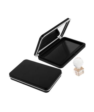 FRCOLOR Magnetic Makeup Palette with Mirror Press Stamp Refillable for Blush Highlighter Contour Compact Travel Design Compatible with Various Secure Closure for Portable Makeup