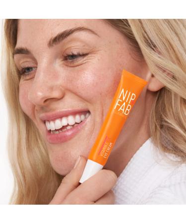 Nip+Fab Vitamin C Fix Eye Cream 10% | Brightening & Smoothing Eye Treatment with Peptides Caffeine & Niacinamide | 3 Forms of Vitamin C - Buy Online on GoSupps.com