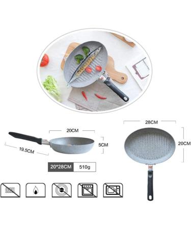 DameCo Frying Pan No Oil-Smoke Pan Steak Frying Pan Only Use for Gas Cooker Non-Stick Pans Kitchen Cooking Helper Nonstick Metal Utensil Saucepan Frying Pan (Color : Gray) (Gray) Interesting - Buy Online on GoSupps.com