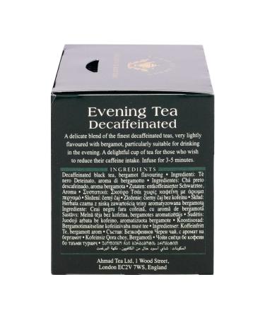 Buy Ahmad Tea Evening Tea - Caffeine-Free Black Tea with Bergamot - 20 Aroma-Sealed Individually Packaged Tea Bags (2 Pack) for International Shipping - Buy Online on GoSupps.com