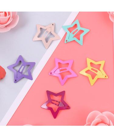 Lurrose 12Pcs Star Shape Hair Clips - Cute Hairpin Set for Toddler Girls - Buy Online on GoSupps.com