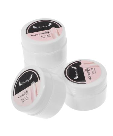 Beavorty 4 Boxes Extension glue nail Manicure Gels predicure supplies manicure extension art tools pedicure supplies glue gel manicure supplies gel de cejas transparente Model self made