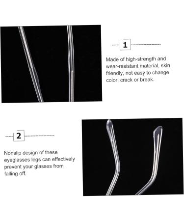 Buy Lurrose Universal Glasses Frame Repair Legs - Transparent Spare Parts 13.8x0.36cm for Men & Women | International Shipping - Buy Online on GoSupps.com