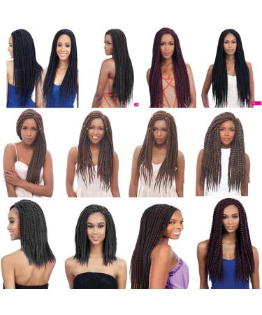 FDEETY 24 Inch Passion Twist Hair Water Wave Crochet Braids for Passion Twist Hair Synthetic Crochet Braiding Hair Long Bohemian Braids Hair Extensions (Black) - Buy Online on GoSupps.com