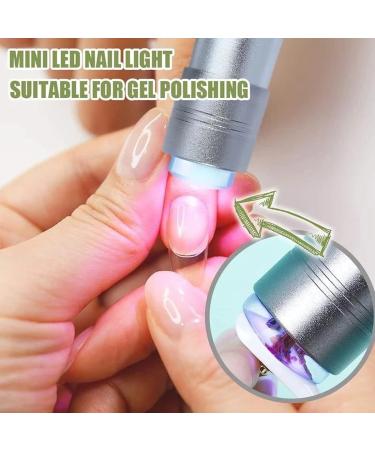 Baqi Mini Flash Light Nail Dryer - Handheld UV Lamp for Quick Drying Nail Art & Salon Use - Buy Online on GoSupps.com