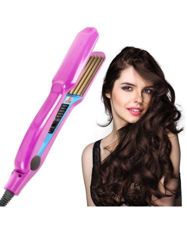 HOVCEH Crimping Iron for Hair Volumizing Hair Iron Crimper for Hair Crimper Hair Iron Wide Plate Hair Crimper with 5 Heat Setting Hair Styling Tools for Fluffy Hairstyle Corn Waves UK Plug