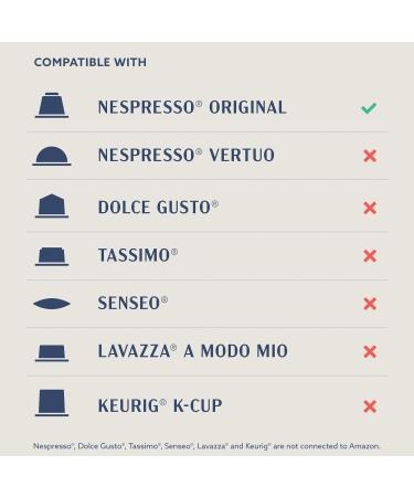 by Amazon Lungo Coffee Capsules Nespresso Compatible Medium Roast 100 Count (2 Packs of 50) - Rainforest Alliance Certified Lungo 50 count (Pack of 2) - Buy Online on GoSupps.com
