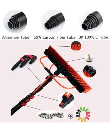 Window Cleaning Equipment Window Cleaning Brush 3.6-11M Waterfed Telespole Truck Washing Brush With Pole System For Window Cleaning Photovoltaic Panel Cleaning Trucks Cleaning Conservatory R 20Ft/6M - Buy Online on GoSupps.com