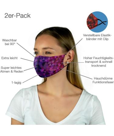 Shop P.A.C. Lightweight 2 Pack Premium Masks | Washable Reusable Oeko-Tex Certified | Total Black Everyday Face Coverings - Buy Online on GoSupps.com