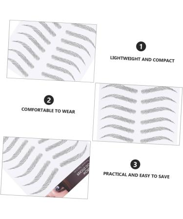 WOFASHPURET 3 Sheets Waterproof Eyebrow Stickers Stickera Peel off Imitation Eyebrow Sticker 3d Modify Cosmetic - Buy Online on GoSupps.com