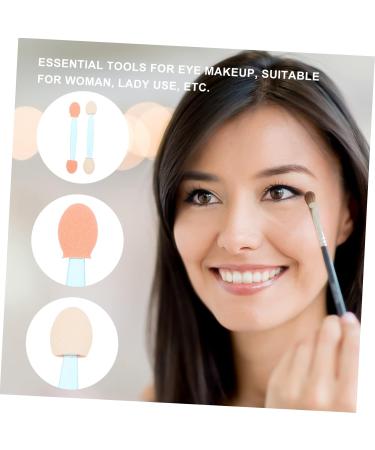 Gogogmee 100pcs Double Ended Eyeshadow Brush Makeup Tool Cosmetic Applicator Eyeshadow Stick Cosmetic Tool Double-sides Eye Brush Makeup Brush Sponge Brush Latex Sponge 6.5x1.3cm Blue - Buy Online on GoSupps.com