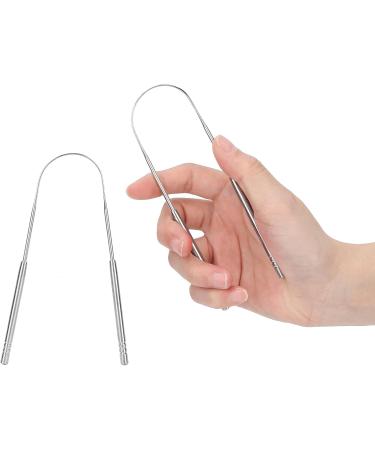 Stainless Steel Tongue Scraper Set for Kids & Adults - Breath Freshener Cleaning Tool for Bad Breath - Buy Online on GoSupps.com