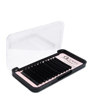 Flat Lashes QueWel | Ellipse Eyelashes for 1:1 Extensions | 0.15D Curl 15mm Silk Single Eyelashes - Naturally Black (1 Piece) - Buy Online on GoSupps.com