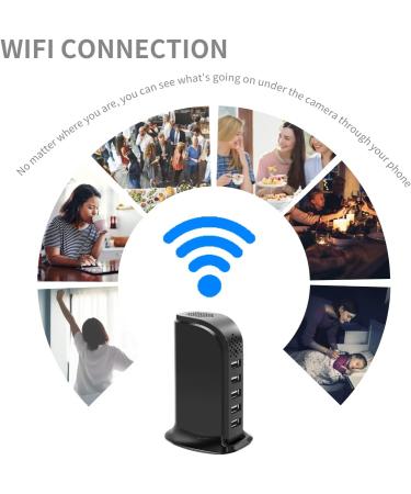 Hd Hidden Camera USB Charger WiFi USB Hub Spy Nanny Cam - Motion Detection, Wireless Security Camera for Home/Office Surveillance - Buy Online on GoSupps.com