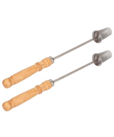 2 pieces of cup-ignition cotton rod-traditional reusable cupping spark with cotton head wooden handle and stainless steel hose connection ideal for lighting cupping glasses