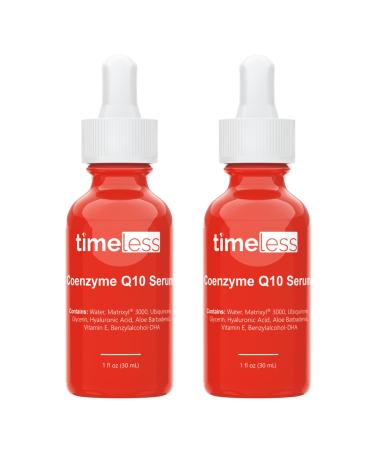 Timeless Skin Care Coenzyme Q10 Serum - 1 oz Pack of 2 - Powerful Anti-Aging Formula with Coenzyme Q10 Matrixyl 3000 & Hyaluronic Acid - Restore & Replenish Skin Smooth Wrinkles - All Skin Types 1 Fl Oz (Pack of 2) - Buy Online on GoSupps.com