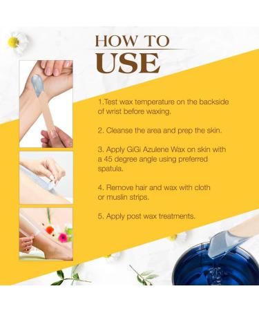 GiGi Azulene Wax - Soothes & Conditions All Skin Types | 368g | International Shipping Available - Buy Online on GoSupps.com