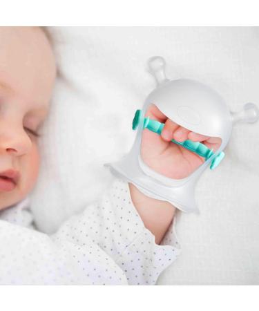 Rosixehird Baby Hand Bite Ring - Silicone Tooth Toy for Babies | Easy-to-Use Green Wrist Handlebar Ring - Buy Online on GoSupps.com
