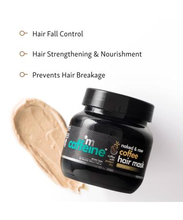 Anti Hair Fall Hair Mask - SLS & Paraben Free | Coffee Proteins & Pro Vitamin B5 | 200gm for Curly & Straight Hair | Hydrate Dry & Frizzy Hair - International Shipping Available - Buy Online on GoSupps.com