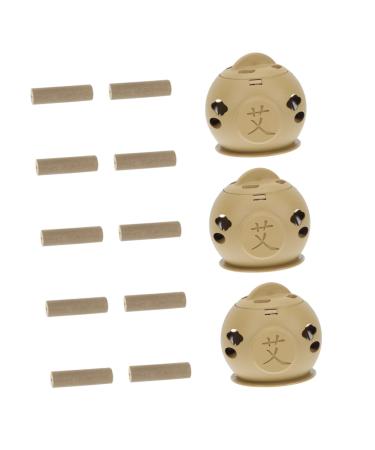 Beavorty 1 set Moxibustion Moxa Magnetic holder Universal tool Chinese patch magnetic holder Magnetic tool crystal quartz-hair clip products portable PBT-composite 5.5x5.5cm sorted color