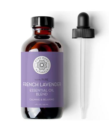 French Lavender Essential Oil Blend  4 fl oz - for Aromatherapy  Soap Making  and DIY Skin and Hair Products - by Pure Body Naturals - Buy Online on GoSupps.com