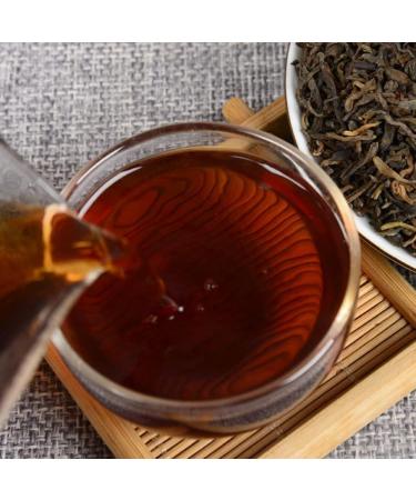 HQZM Yunnan Imperial Court Golden Bud Puer Mature Loose TeaDark Tea Fermented From Spring Tea 500g 1764oz - Buy Online on GoSupps.com