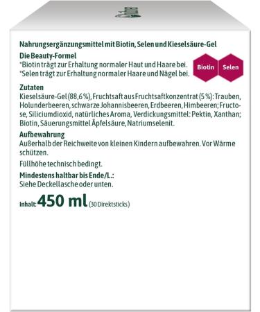 H bner Original Silicea Direct Sticks | Silica Gel with Biotin for Skin Hair & Nails | Red Fabric Taste Dietary Supplement - Buy Internationally - Buy Online on GoSupps.com