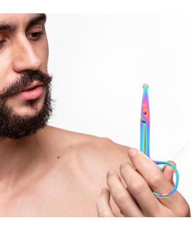 Mipcase 4 Pcs Nose Hair & Ear Hair Cutter - Stainless Steel Eyelash & Eyebrow Clippers - Safe & Colorful Grooming Tools for Men - International Shipping Available - Buy Online on GoSupps.com