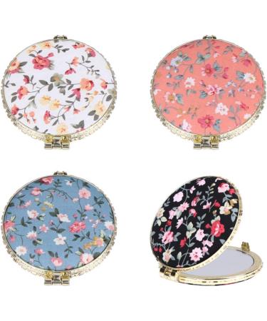 FRCOLOR 12pcs Floral Mirror Purses Women's Double-Sided Makeup Clutch - Portable Travel Vanity Gift for Girls - Buy Online on GoSupps.com