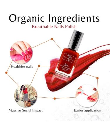 Karma Halal Certified Breathable Vegan Nail Polish - Wudu Friendly Top Coat (ANASTASIA) | Cruelty-Free & Oxygen Permeable - Buy Online on GoSupps.com