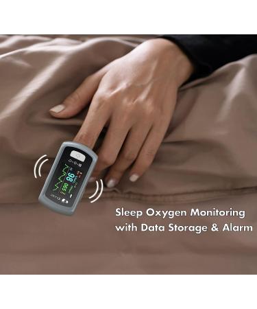 EMAY Sleep Oxygen Monitor with PC Software & App | Bluetooth Pulse Oximeter for Overnight SpO2 Tracking | Rechargeable & 72 Hours Memory | Informative Report & Analysis - Buy Online on GoSupps.com