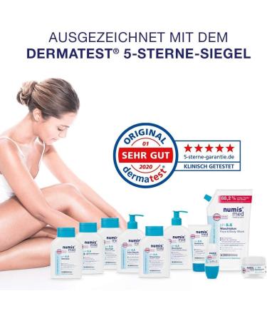 numis med Shampoo ph 5.5 - Shampoo for sensitive and delicate skin - Vegan hair shampoos without silicones parabens and mineral oil - Shampoos for dry hair (3x 200 ml) - Buy Online on GoSupps.com