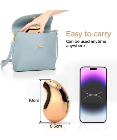 Crystal Hair Eraser - Painless Exfoliation Hair Remover for Arms, Legs, Back - Reusable & Washable - Portable Epilator - Fast & Easy - Gold - Buy Online on GoSupps.com
