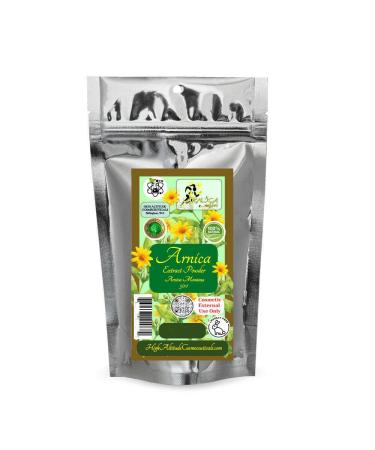 Arnica Montana Extract Powder Extra Strength (High Concentration 50:1) - for DIY Muscle Massage Cream Soothing Herbal Bath Hands Feet Body Soak Skin Bruise Cream - by ARNICAmfort - 10g (0.35oz)
