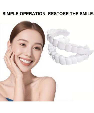  2 Pairs Temporary Whitening Kit Top & Bottom Adjustable for a Beautiful Smile (2) - Buy Online on GoSupps.com