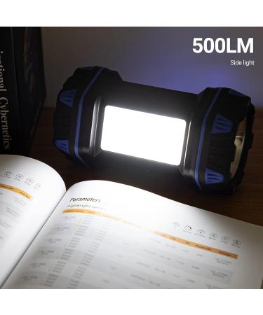 Rechargeable LED Camping Lantern 1500LM | 8 Light Modes, USB Power Bank | Portable Emergency Flashlight for Outages, Hurricane, Hiking - Blue - Buy Online on GoSupps.com