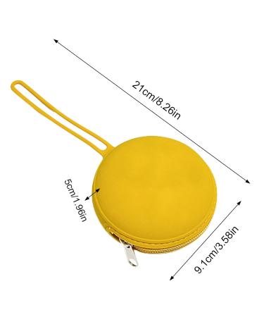 Buy Silicone Pacifier Container | Waterproof Portable Storage Bag for Jewelry & Keys - Yellow - Buy Online on GoSupps.com