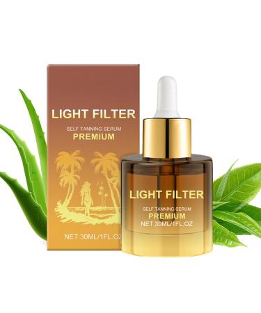 Selftanning lotion 30 ml tanning drops with moisture care natural bronze fluid with hydration for face body men and women tanning solution